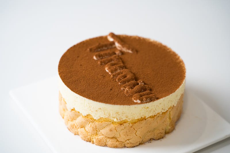 Classic tiramisu with mascarpone and espresso layers