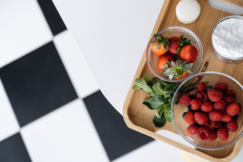 Nutella dessert pizza with strawberries and powdered sugar