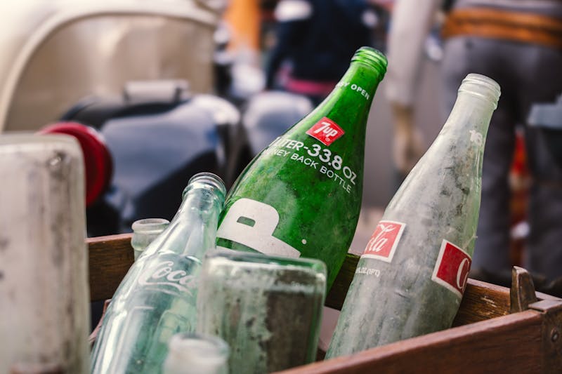 Italian cream soda with colorful syrup and cream